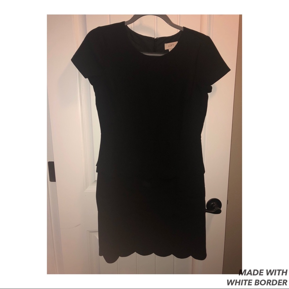 Loft Scalloped Dress